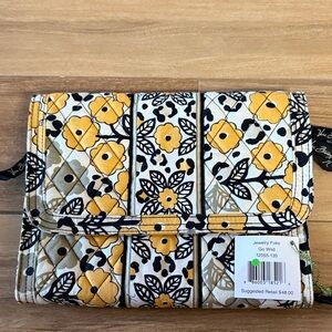 Vera Bradley Go Wild Floral Clutch - Yellow and Black